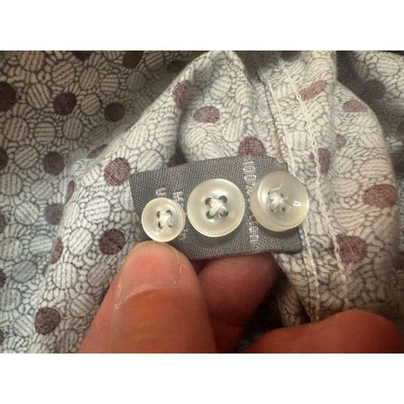 Paulo Solari 3XLT Modern Fit Dress Shirt Geometric Pattern Long Sleeve - Picture 4 of 5